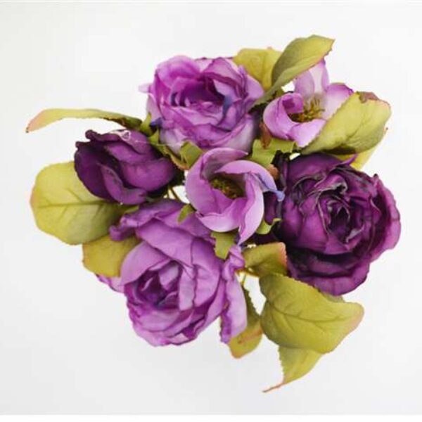 Dry Look Rose Bouquet Old Violet