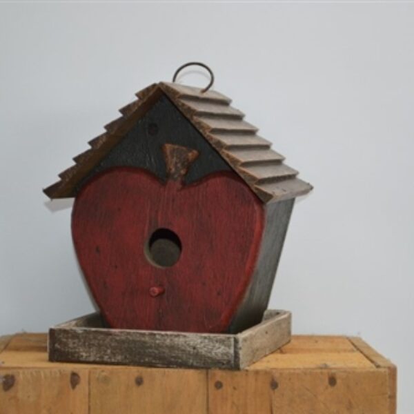 Bird House Apple Heart 21cm