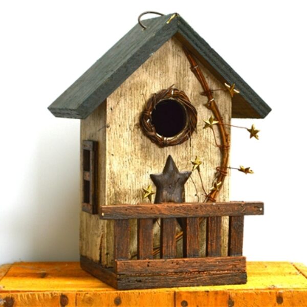 Bird House w/ Starry Verandah 25cm