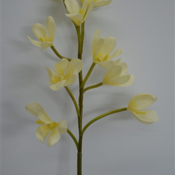 Mini Dendrobium Real Touch Orchid Spray Cream