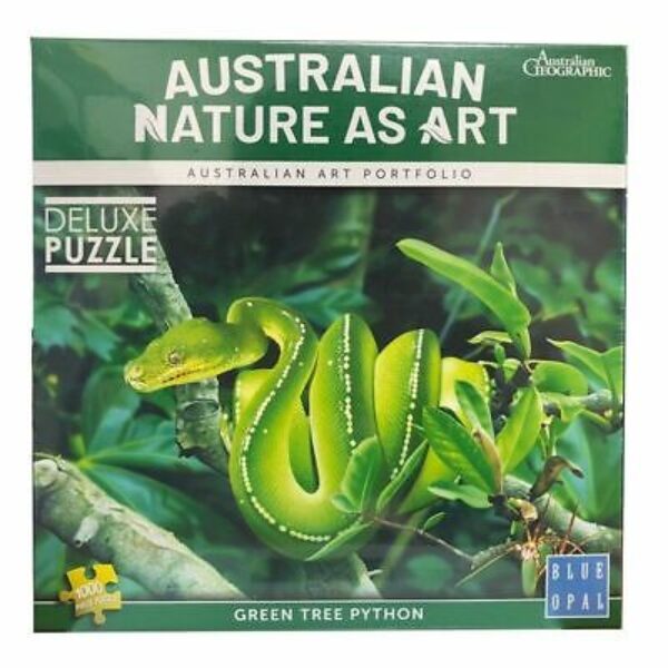 Blue Opal - Nature as Art - Green Tree Python