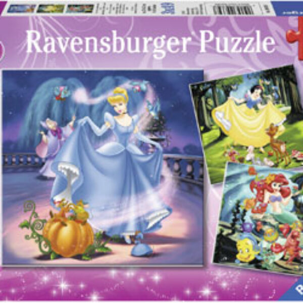 Ravensburger - Disney - Snow White, Cinderella, Ariel